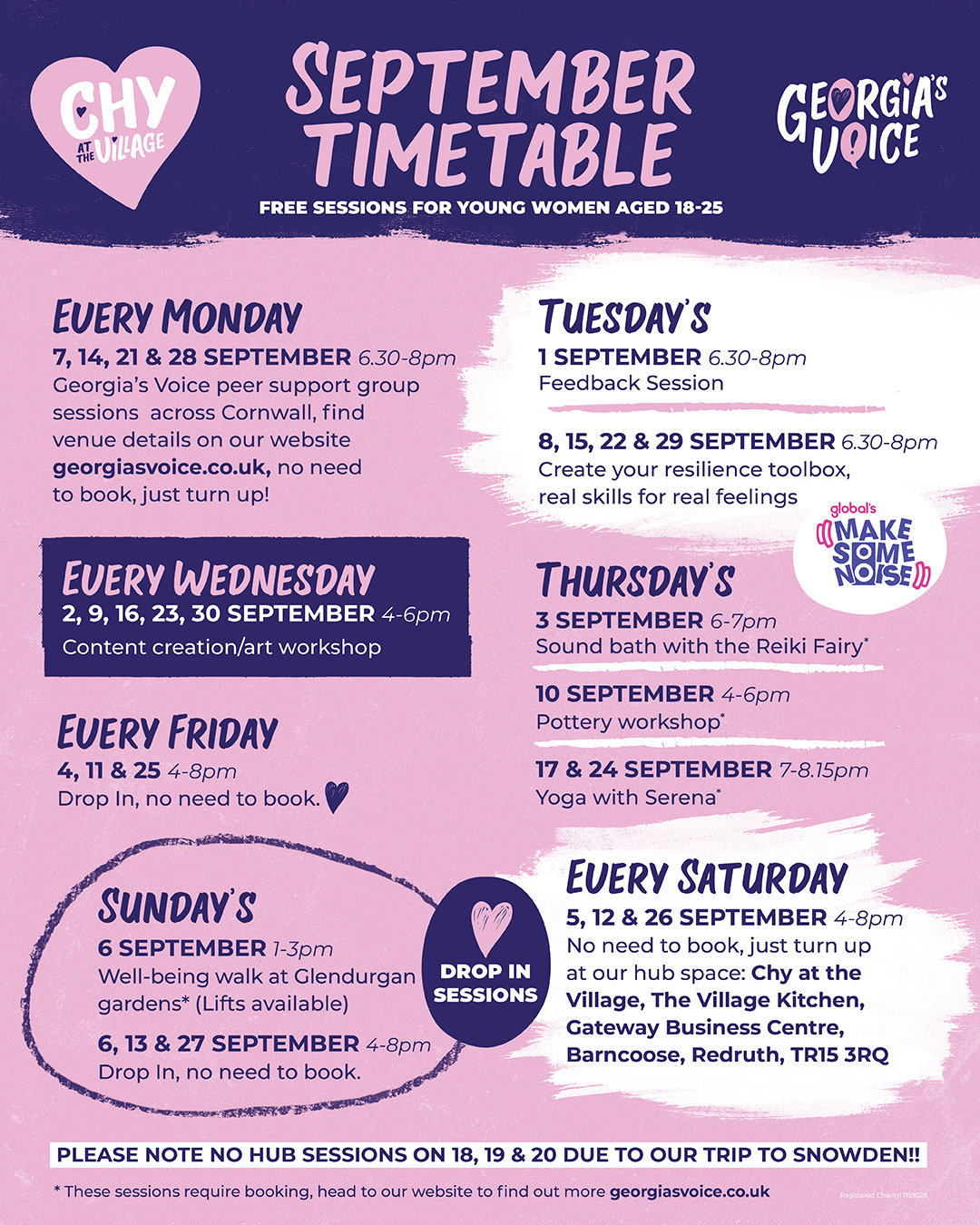 Georgia's Voice events - September 2026